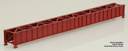 OXIDE RED 80ft DECK GIRDER BRIDGE